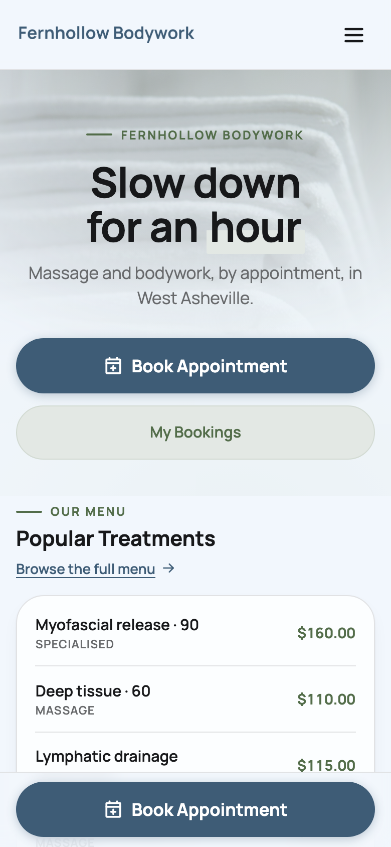 Fernhollow Bodywork — Popular treatments