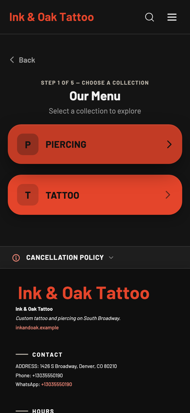 Ink & Oak Tattoo — Tattoo or piercing?